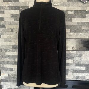 Lady Hagen Quarter Zip Black Sportswear Top Size L